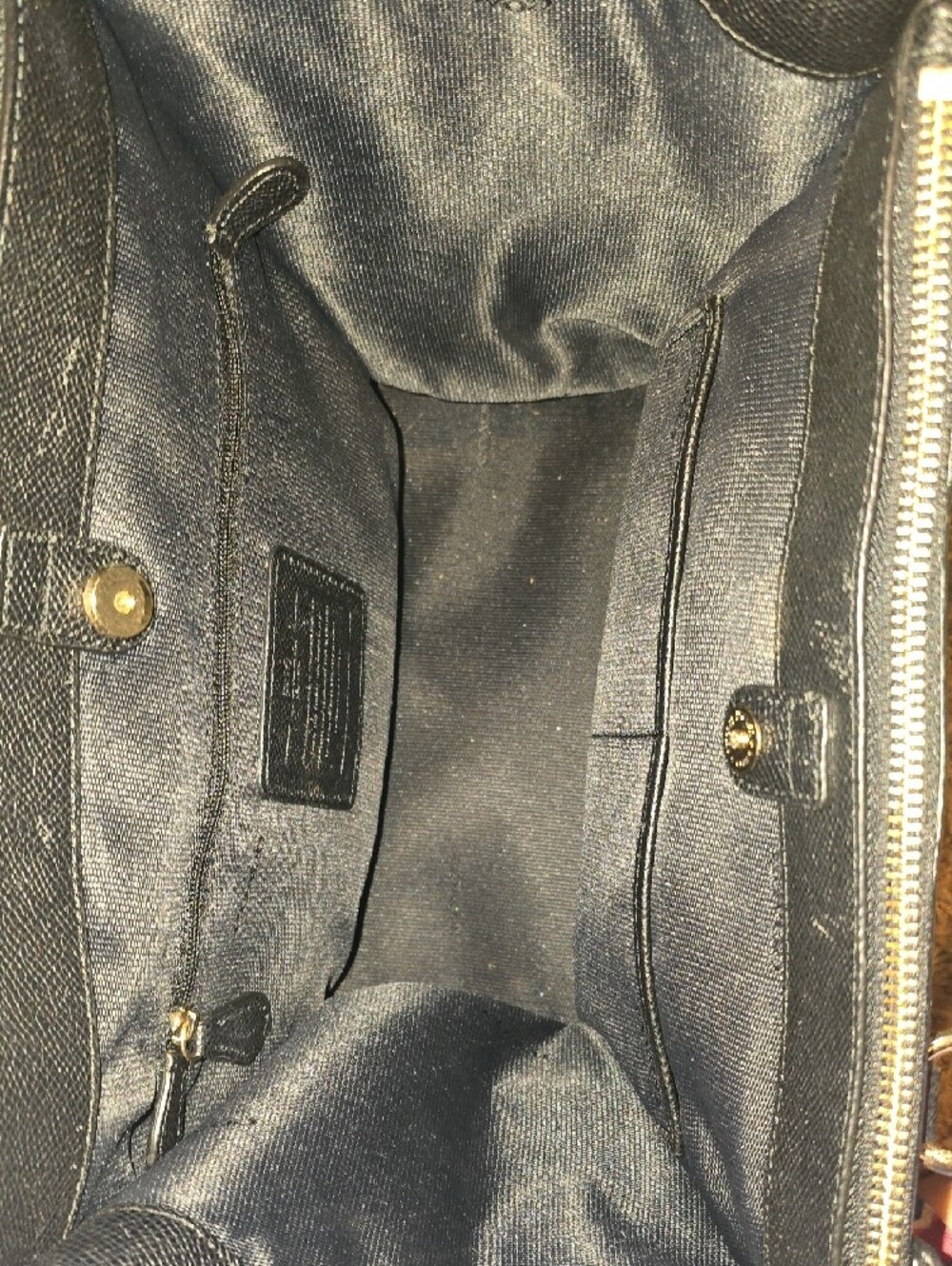 Coach Zebra-Print Satchel in Black & Cream - Picture 2 of 2